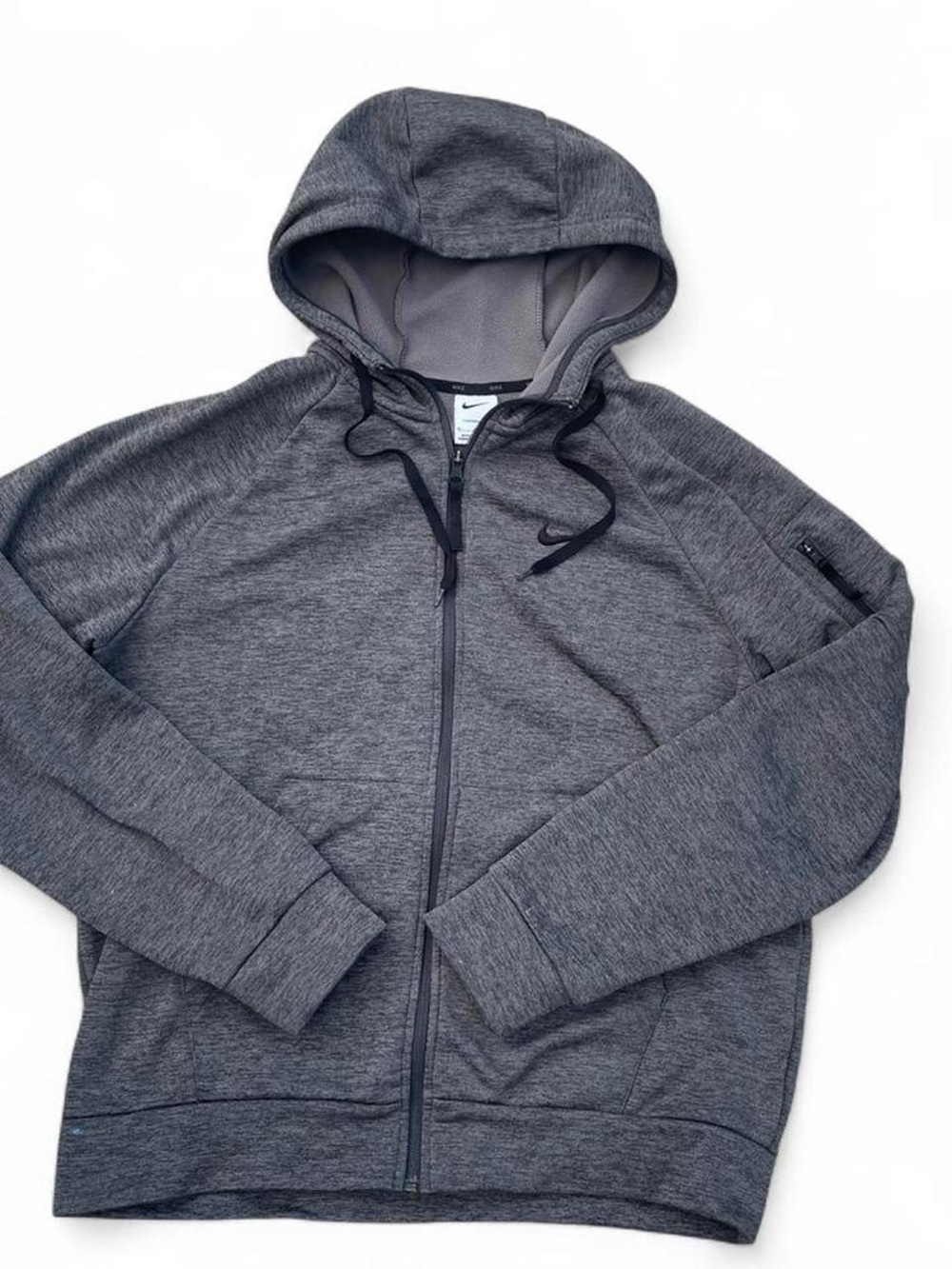 Nike Dark Gray Full‑Zip Hooded Jacket